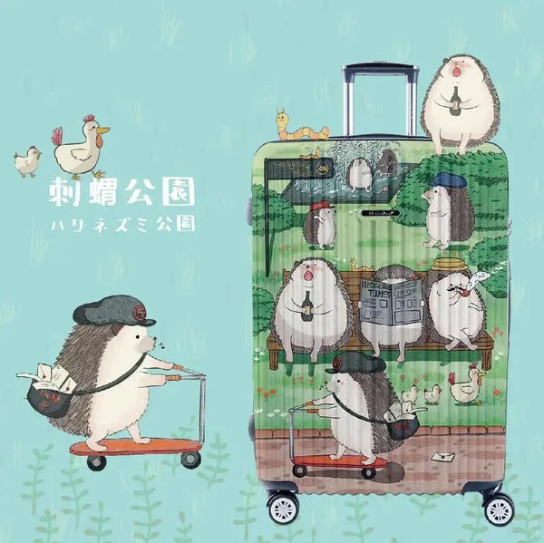 【納莎登 NaSaDen】★29吋 二代版 新無憂 Fujikao聯名款 獨特印花拉鍊行李箱 刺蝟公園